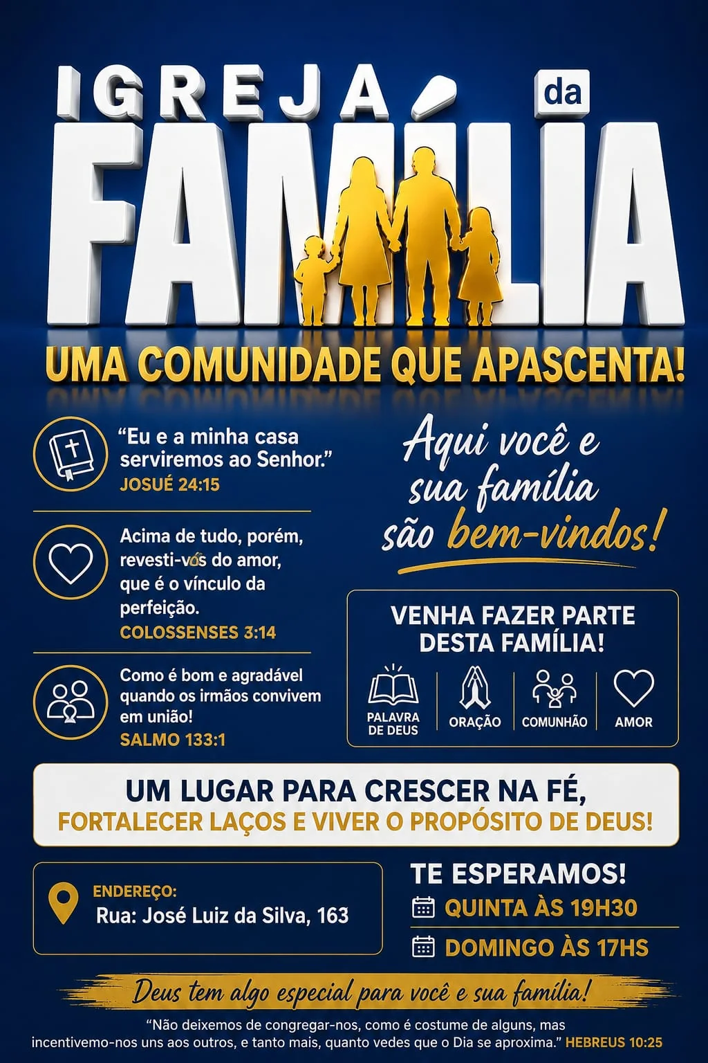Convite da Igreja da Família